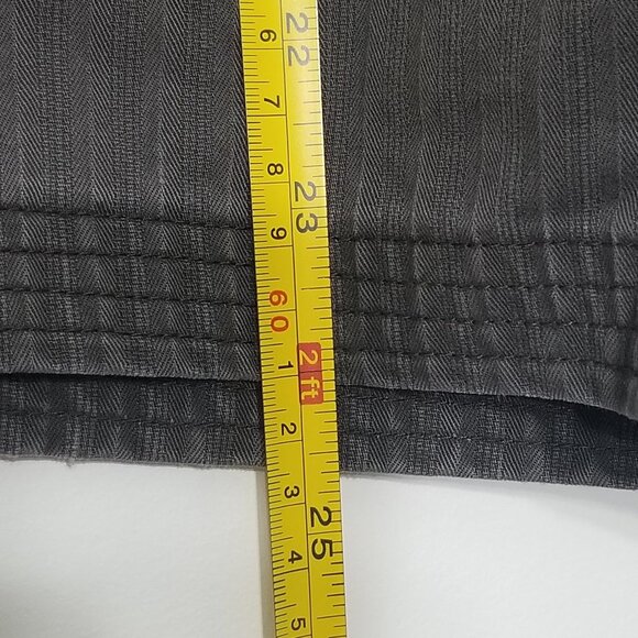 George Black Charcoal Faded 100% Cotton Denim Jean Shorts Pocket Size 34 - Picture 10 of 12